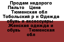 Продам недорого Пальто › Цена ­ 500 - Тюменская обл., Тобольский р-н Одежда, обувь и аксессуары » Женская одежда и обувь   . Тюменская обл.